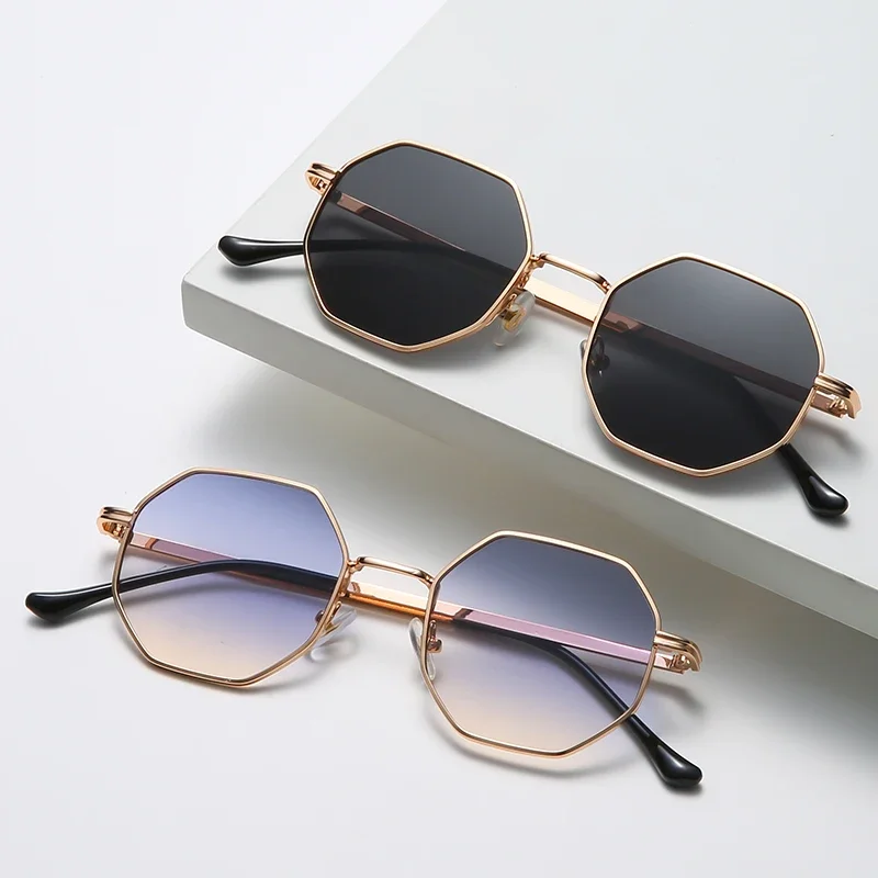 Metal Photo Panel - Sunglasses For Women Polygon Metal Sunglasses