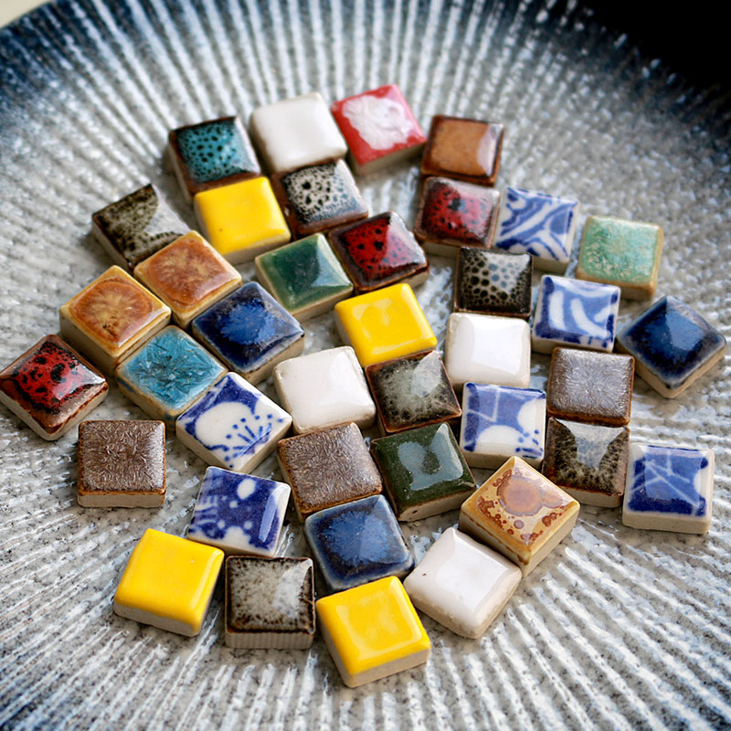 Ceramic Tile Blank - 100g 200gDIY Ceramic Mosaic Fragments Shaped