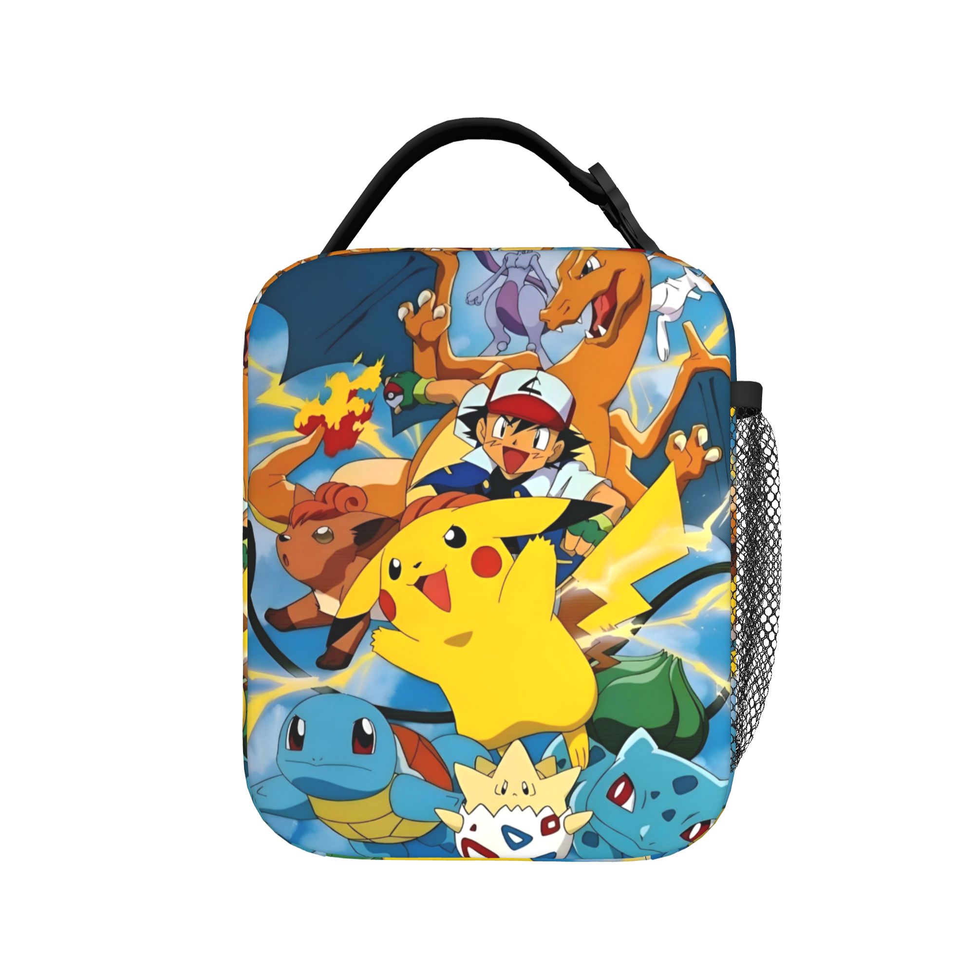 Tote Bag Sublimation - Cute Cartoon Manga Poke-Mon Insulated Lunch