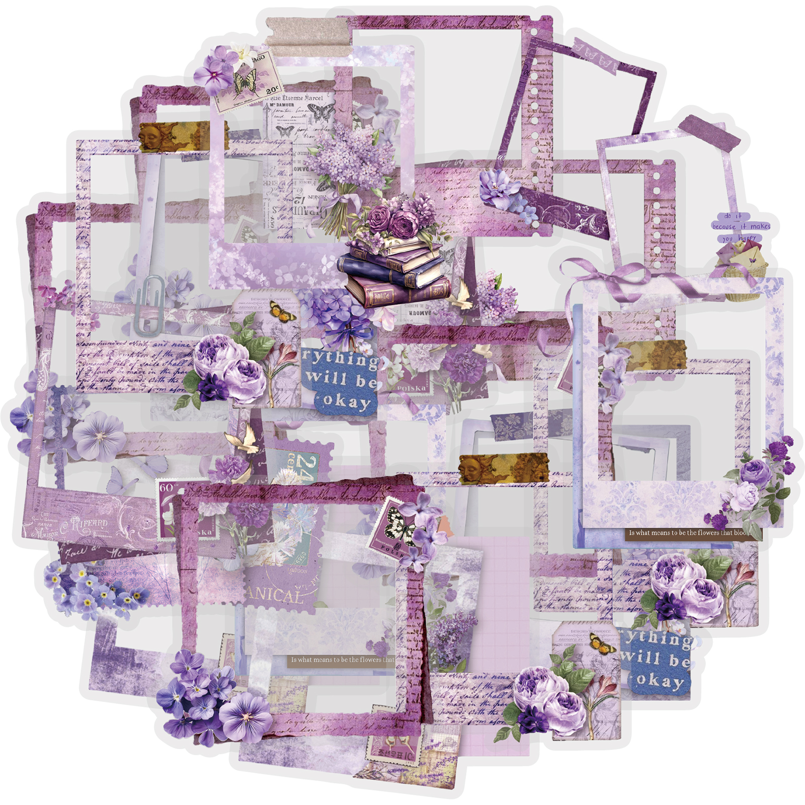 Laptop Sleeve Blank - Etori Life Purple Dream Garden 20Pcs