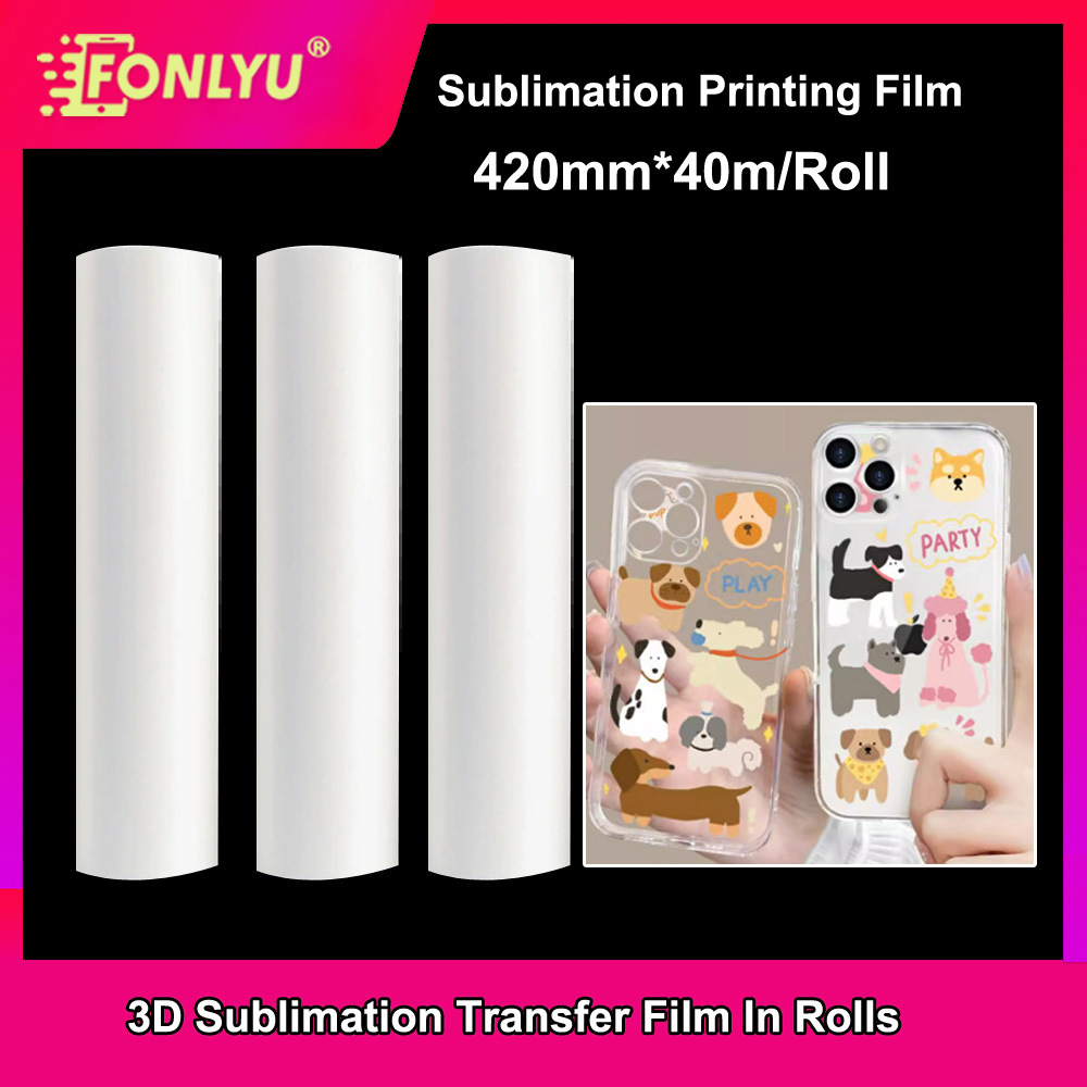 Phone Case Blank Print - FONLYU 420mm*40mm Roll 3D Sublimation Film