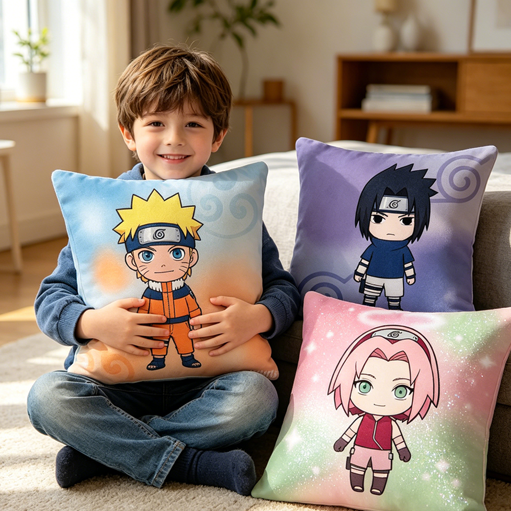 Pillow Cover Sublimation - Uzumaki Naruto Fashion Decor Throw Pillow
