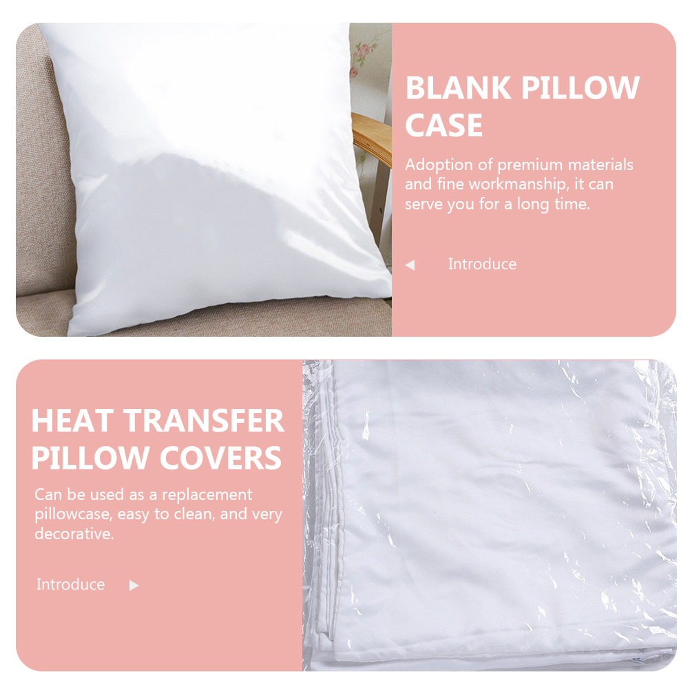 Pillow Cover Sublimation - 4Pcs White Sublimation Pillow Cover Blank