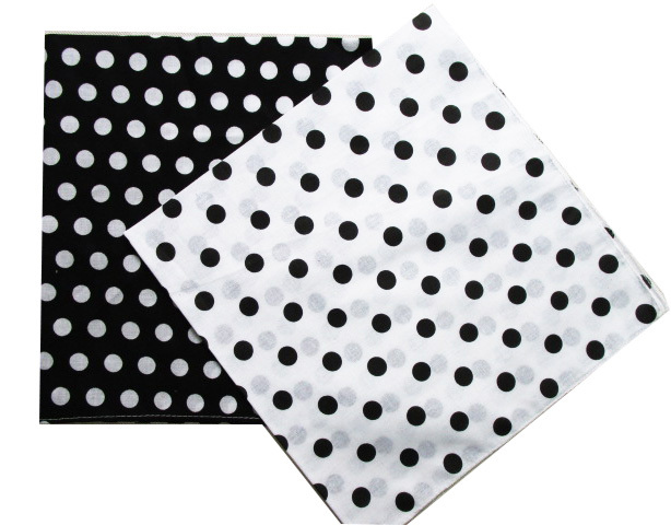 Bandana Blank White - 2025 New Fashion Cotton Black White