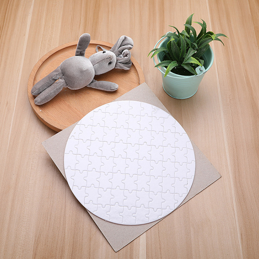Puzzle Blank White - 4Pcs Blank Sublimation Puzzles Heat Transfer