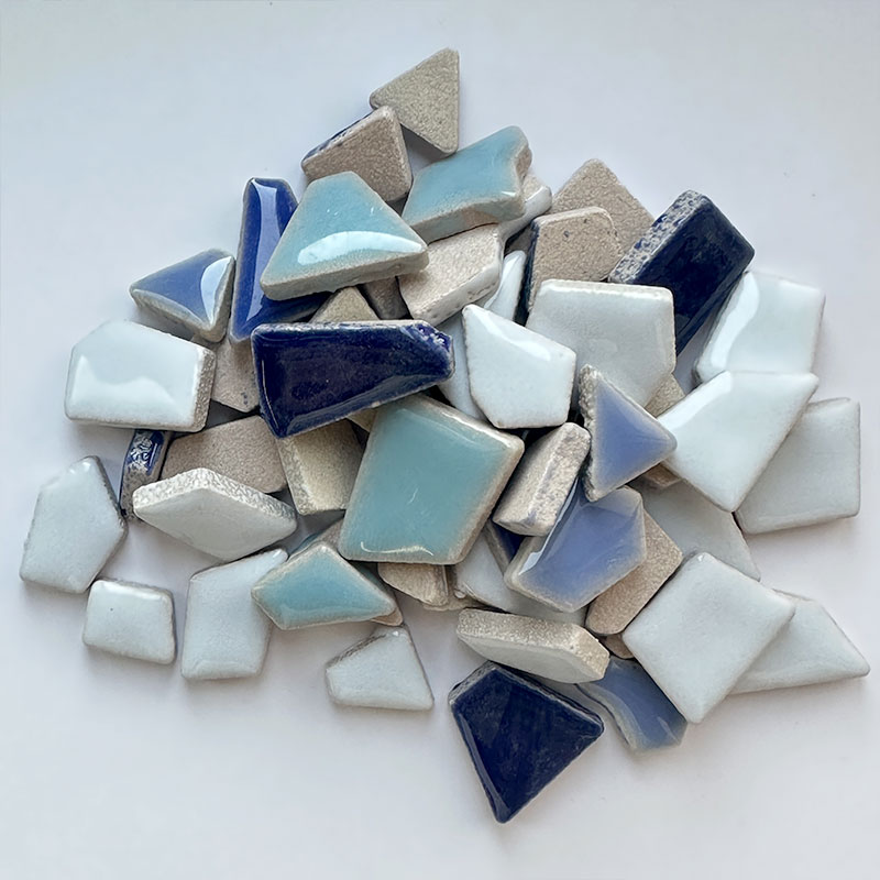 Ceramic Tile Blank - DIY 100g irregular Porcelain Mosaic Tiles