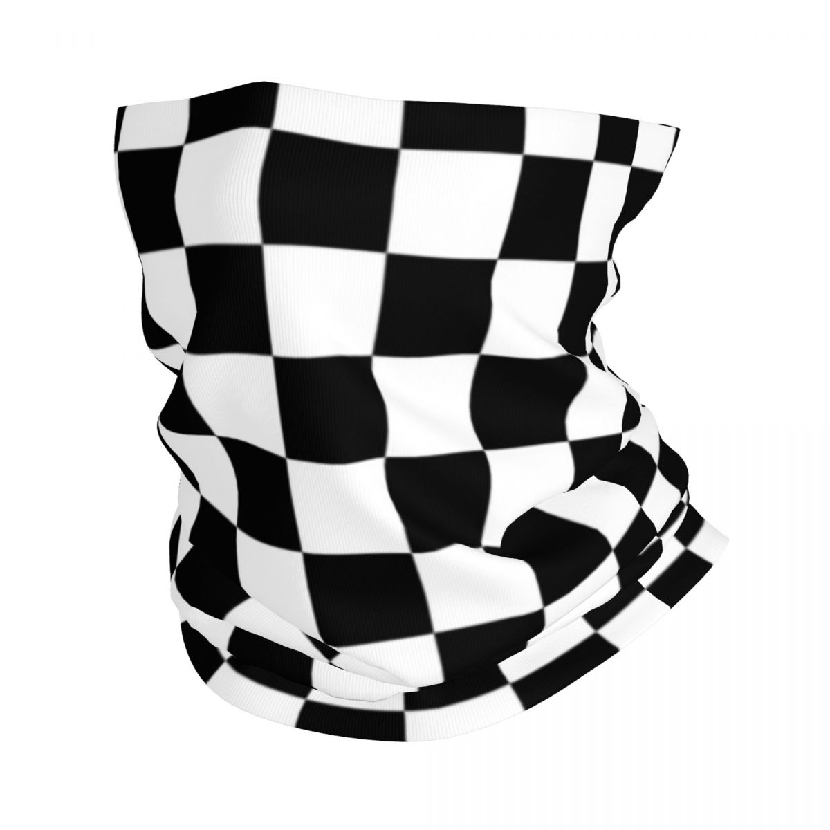 Bandana Blank White - Black And White Checkered Bandana Neck