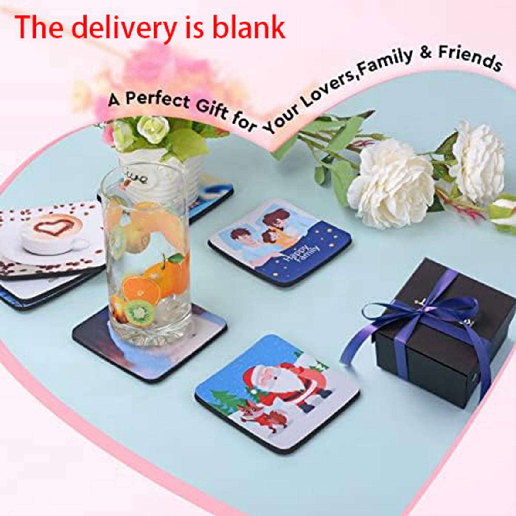 Coaster Sublimation Blank - 【LAST CHANCE】40PCS Square Sublimation Blanks Coasters,3.5