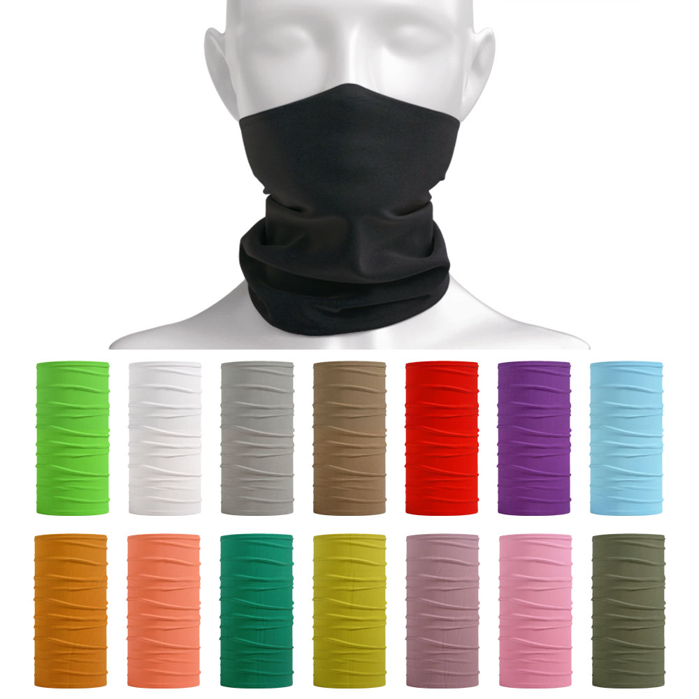 Bandana Blank White - Summer UV-Protection Bandana Seamless Tube Scarf