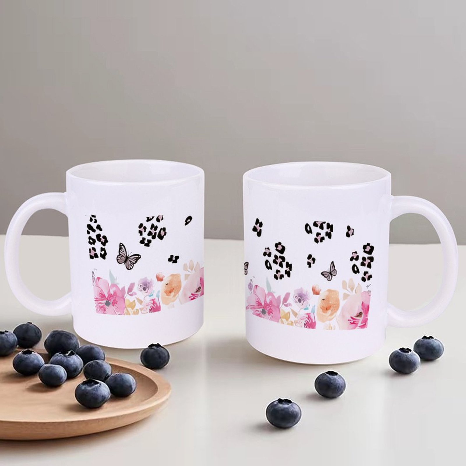 Sublimation Mug White - A Watercolor Painting Of Flowers And
