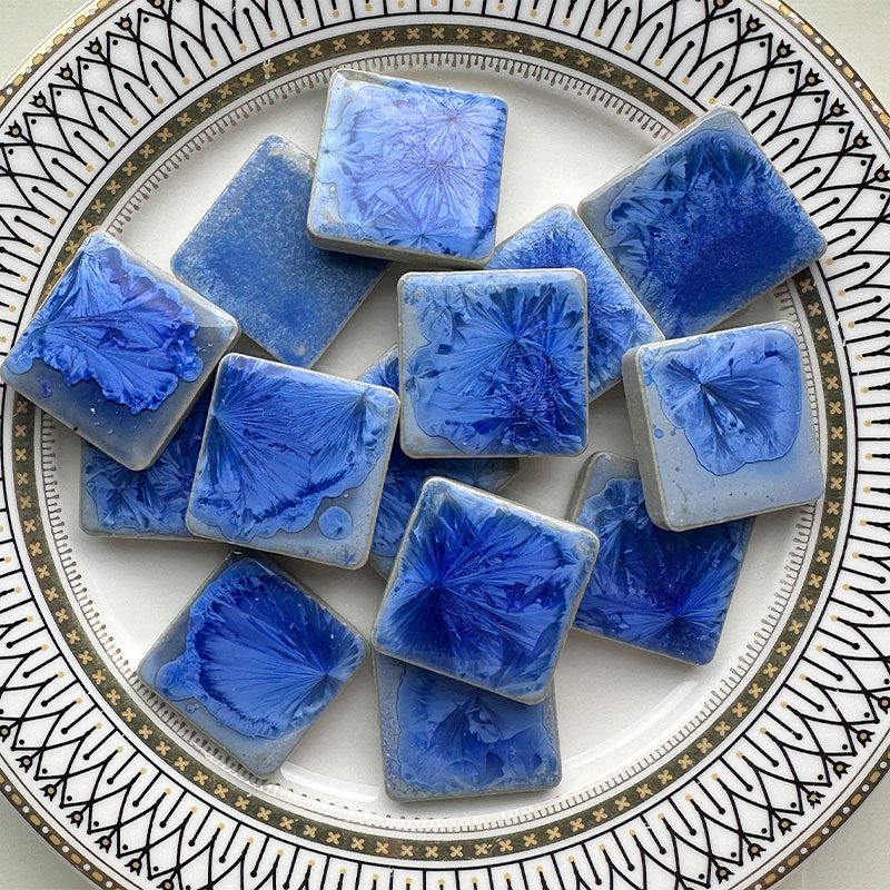 Ceramic Tile Blank - 100g DIY Ceramic Mosaic Tiles Glass