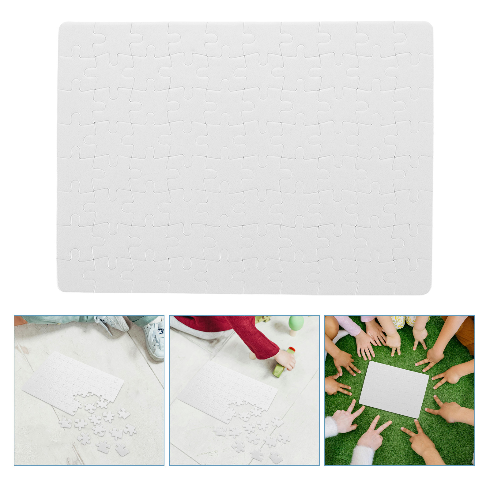Puzzle Blank White - 4 Sheets Blank Jigsaw Puzzle Board