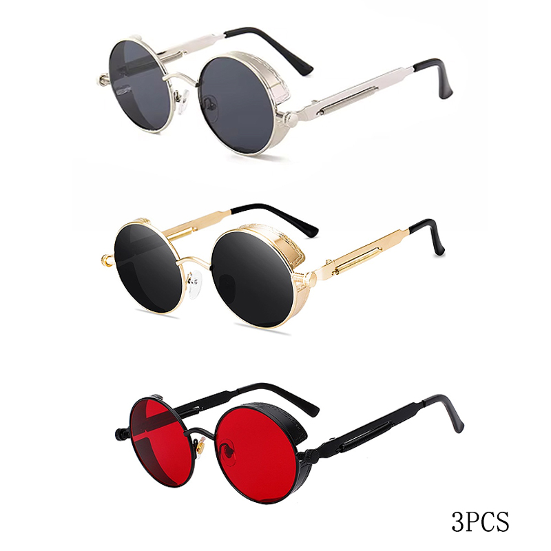 Metal Photo Panel - Classic High Quality Steampunk Sunglasses Men