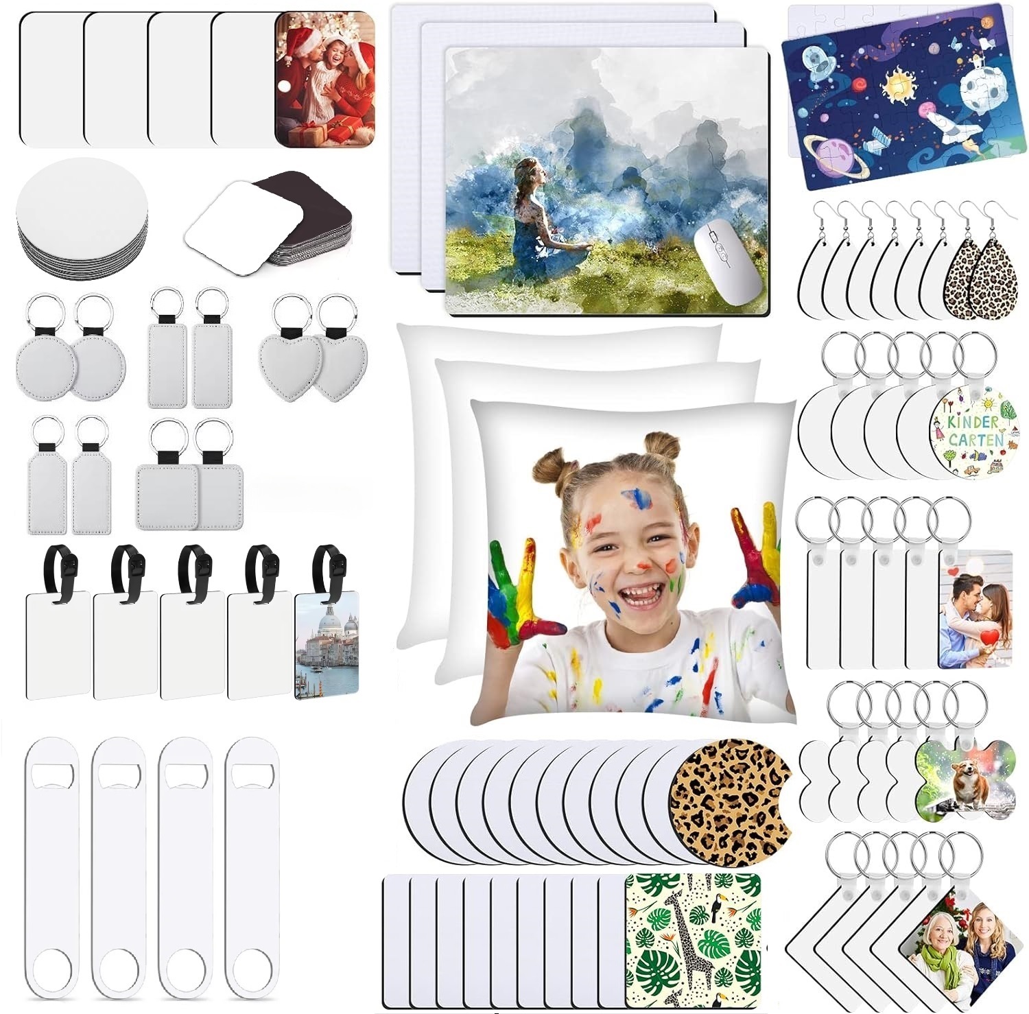Coaster Sublimation Blank - 90pcs Sublimation Blank Starter Kit Luggage