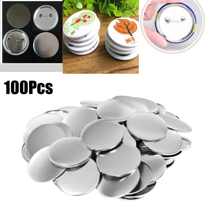 Button Badge Blank - 100pcs Blank Badge Pin Button Maker