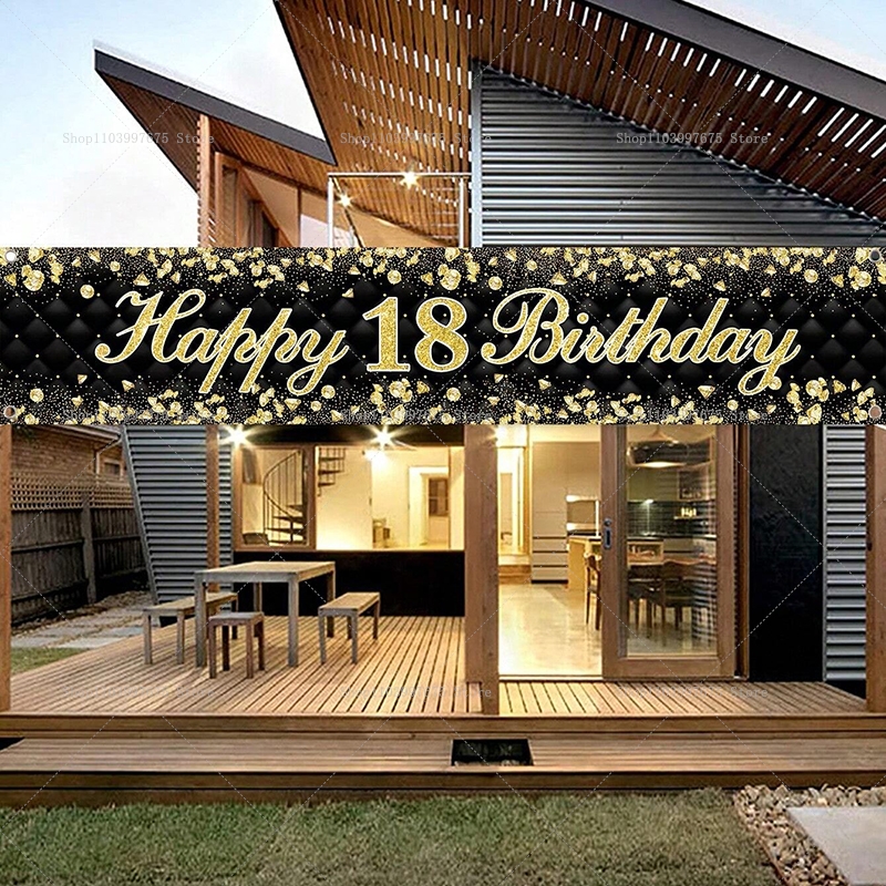 Yard Sign Blank - Happy 18th Birthday Banner Decoration 30