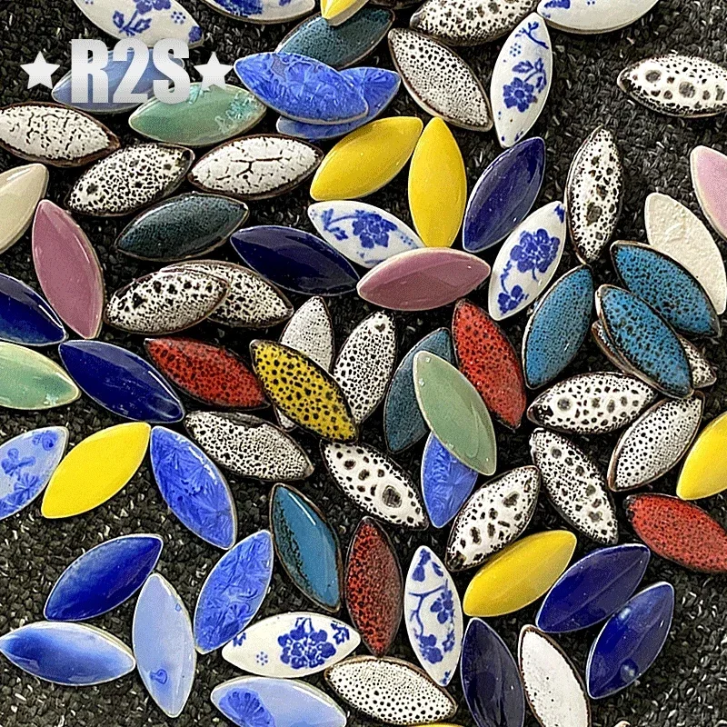 Ceramic Tile Blank - 100g Mix color Irregular Ceramic Mosaic