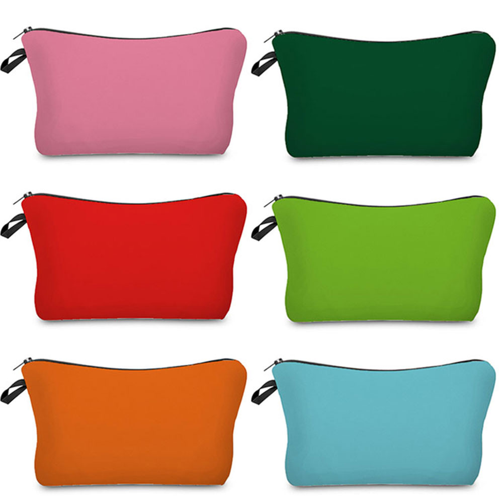 Pillow Cover Sublimation - Heat Transfer Cosmetic Bags Solid Color