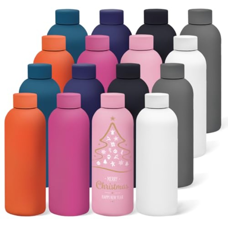 Water Bottle Blank - 16 Pack Stainless Steel Insulated Water