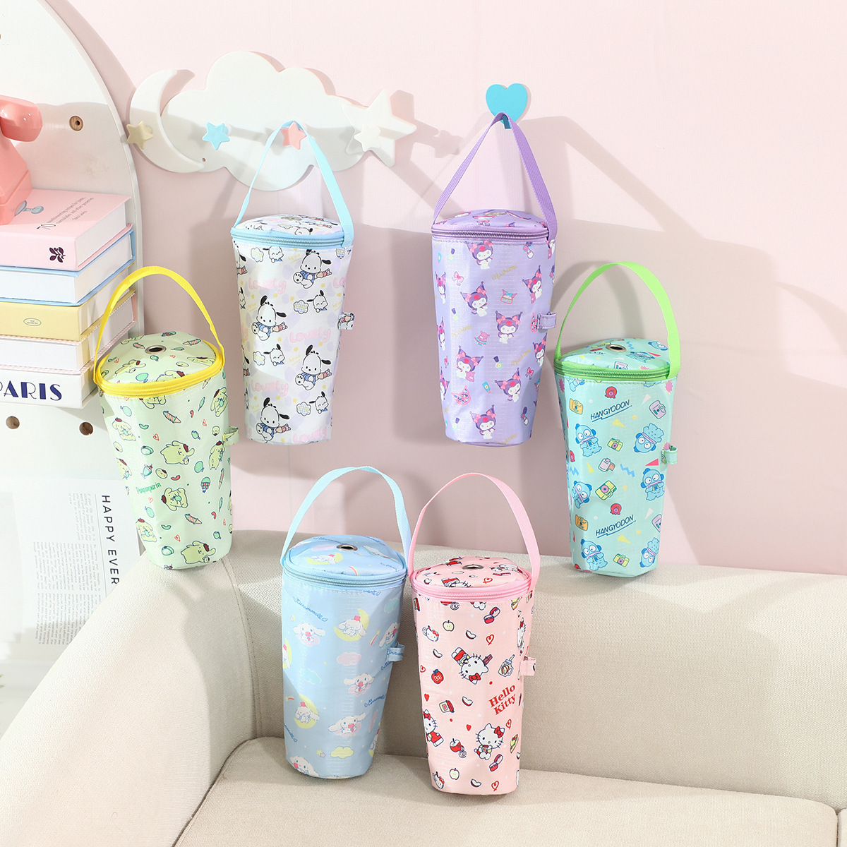 Tote Bag Sublimation - Cute Kuromi Handheld Bag Portable Milk