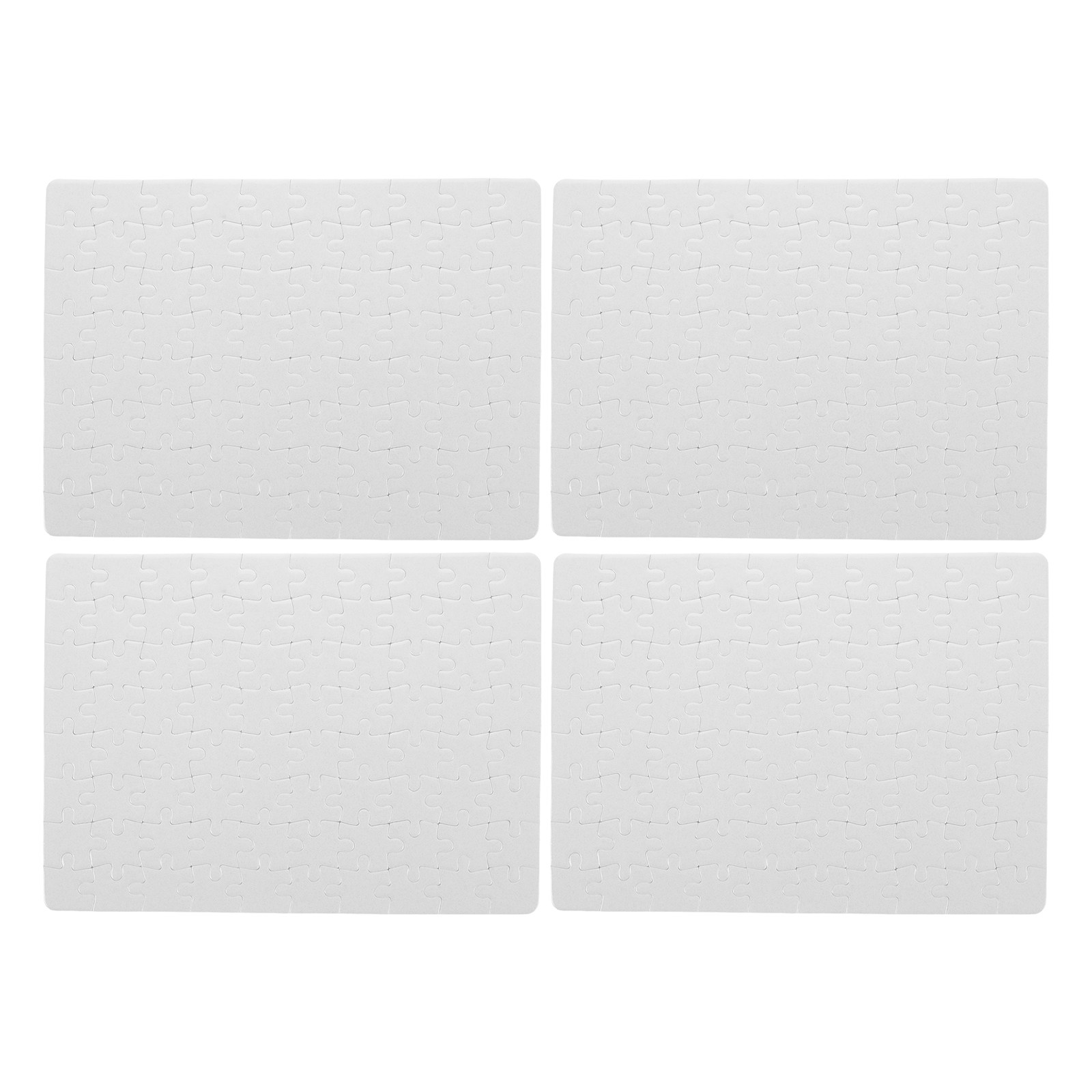Puzzle Blank White - 4 Sheets Blank Jigsaw Puzzle Blanks