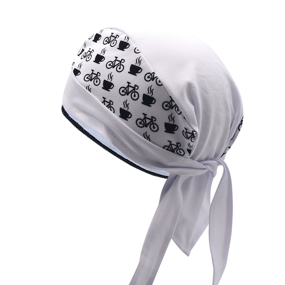 Bandana Blank White - Classic Men White Cycling Cap Headscarf