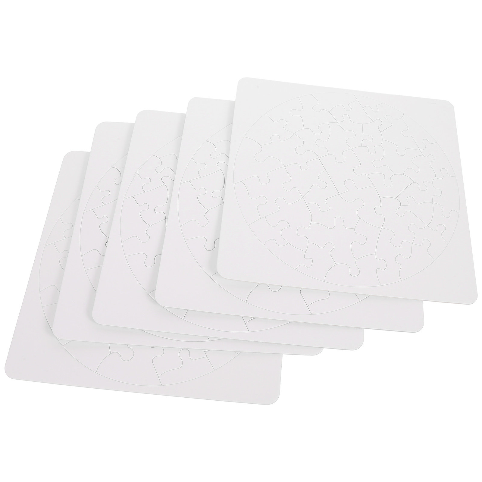 Puzzle Blank White - 5 Sets Puzzle Sublimation Puzzles Blank