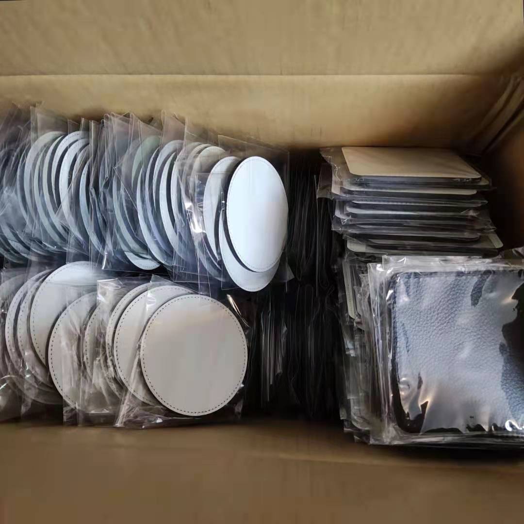 Coaster Sublimation Blank - 50pcs/lot 10*10cm New Blank Sublimation PU