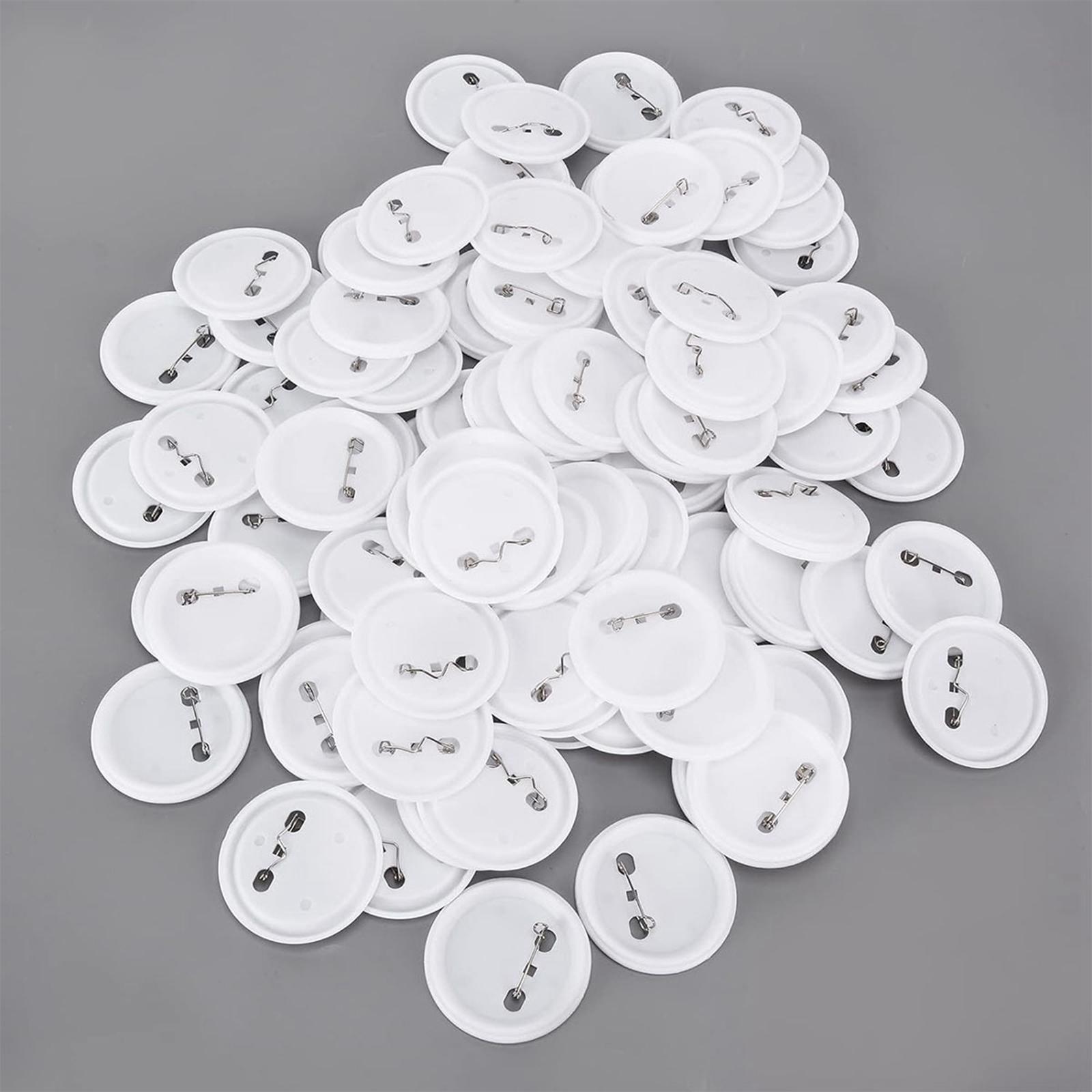 Button Badge Blank - 100x Button Making Supplies Portable Souvenirs