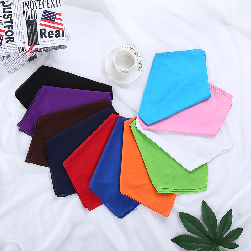 Headscarf Cotton Solid Color R - Bandana Blank White review and price