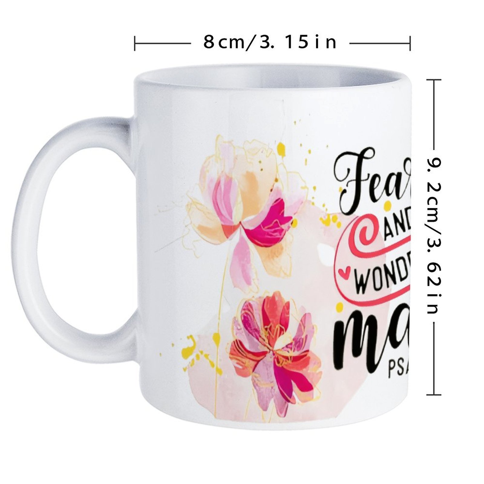 Fearfully And Wonderfully Made - Sublimation Mug White review and price