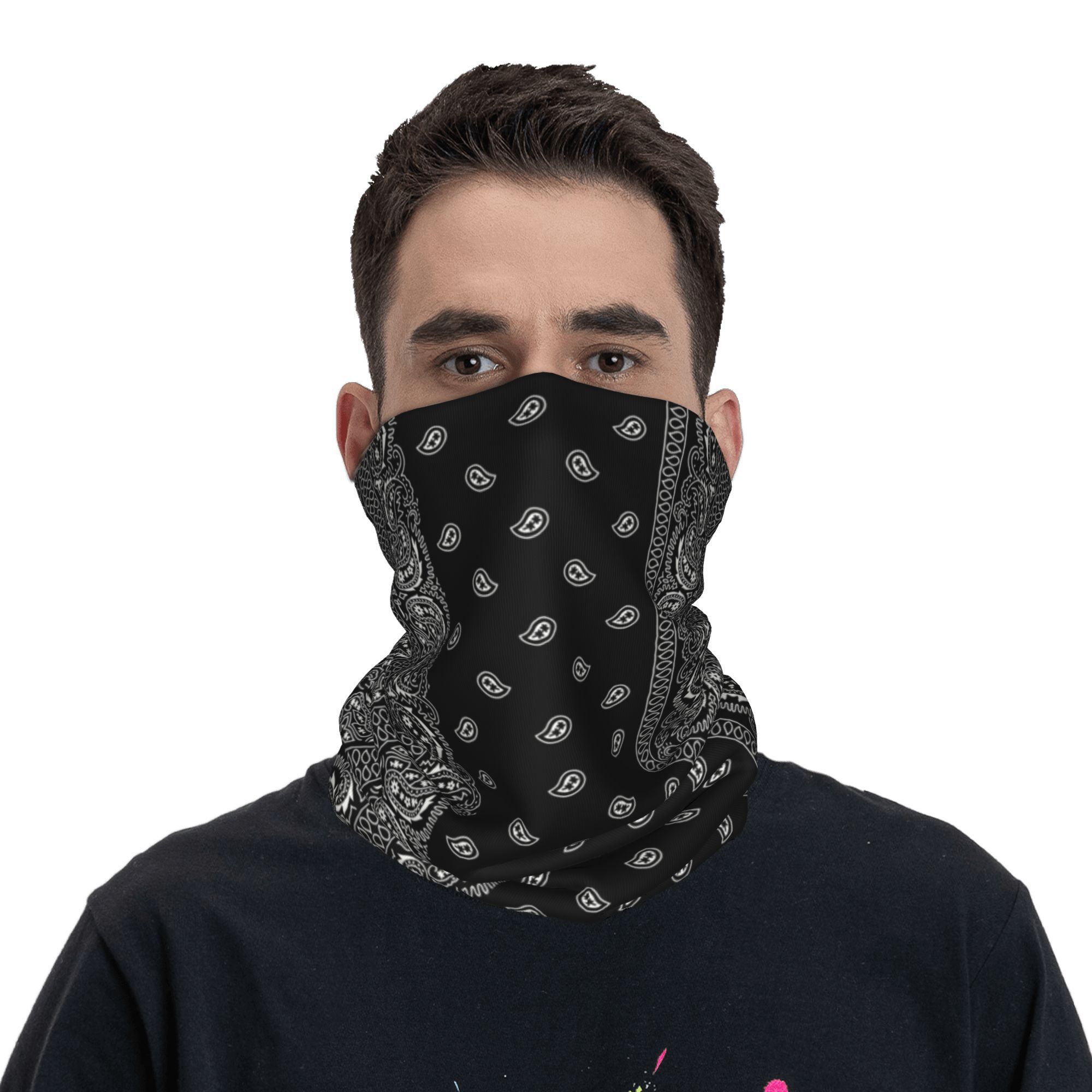 Custom Black And White Paisley - Bandana Blank White review and price