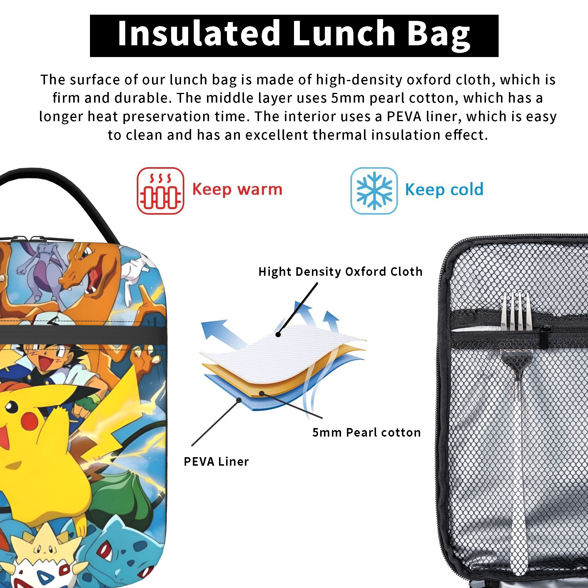 Cute Cartoon Manga Poke-Mon In - Tote Bag Sublimation review and price