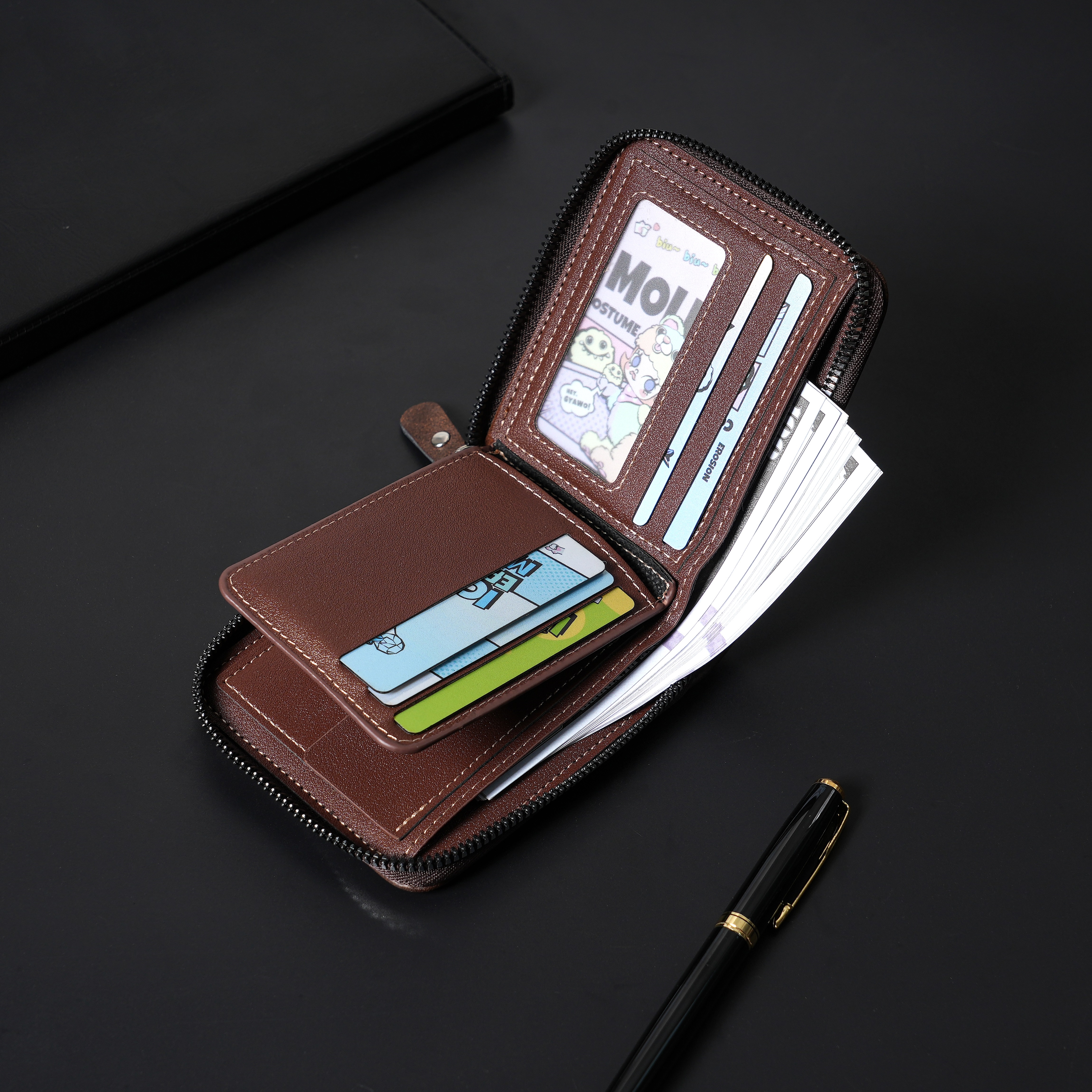 New Men's Zipper Card Holder C - Photo Acrylic Block review and price