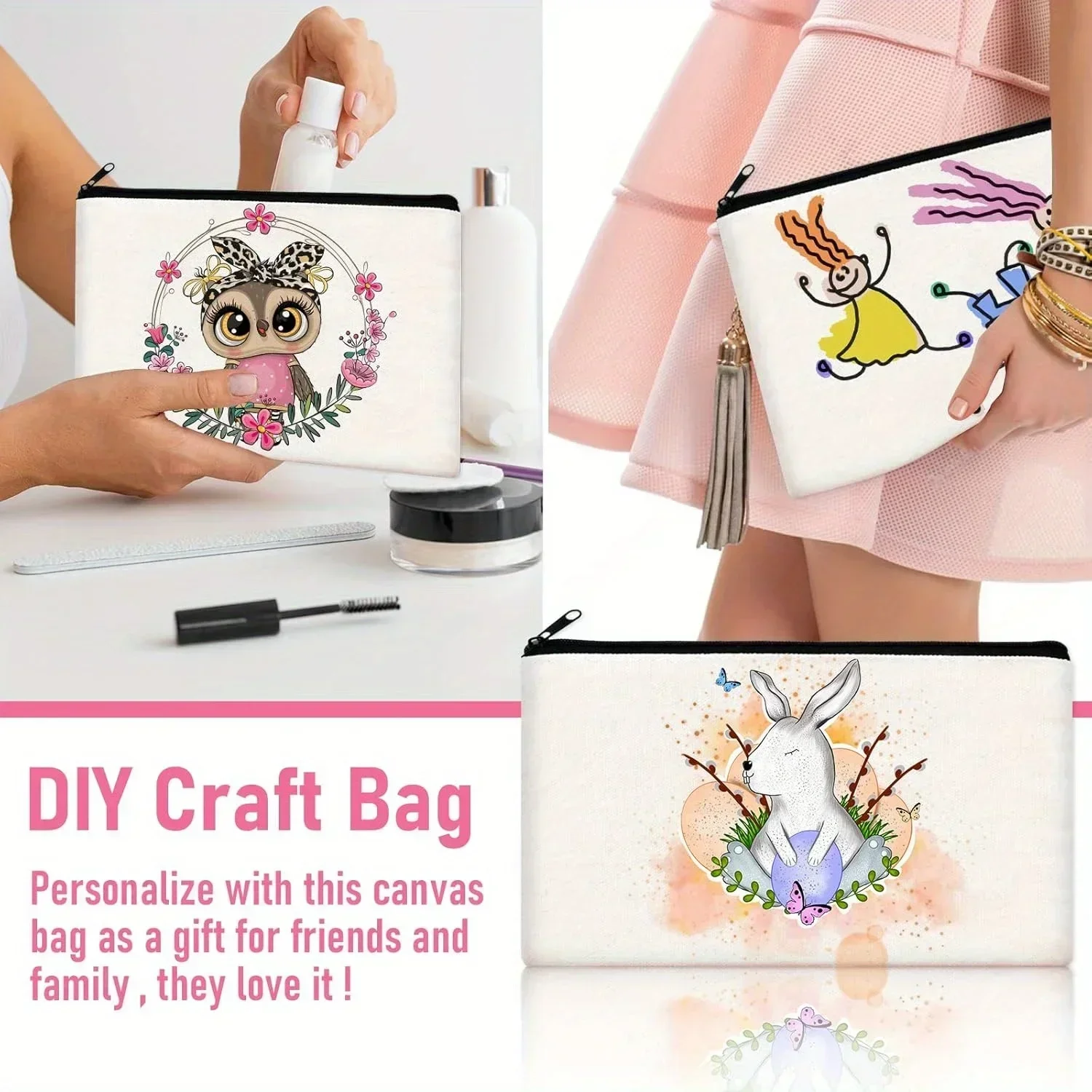 20pcs Sublimation Blank Makeup - Tote Bag Sublimation review and price