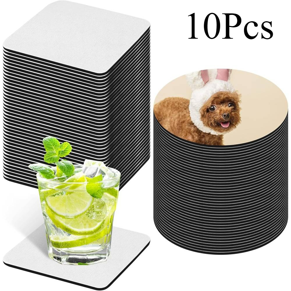 10 Pcs Sublimation Coasters Bl - Coaster Sublimation Blank review and price