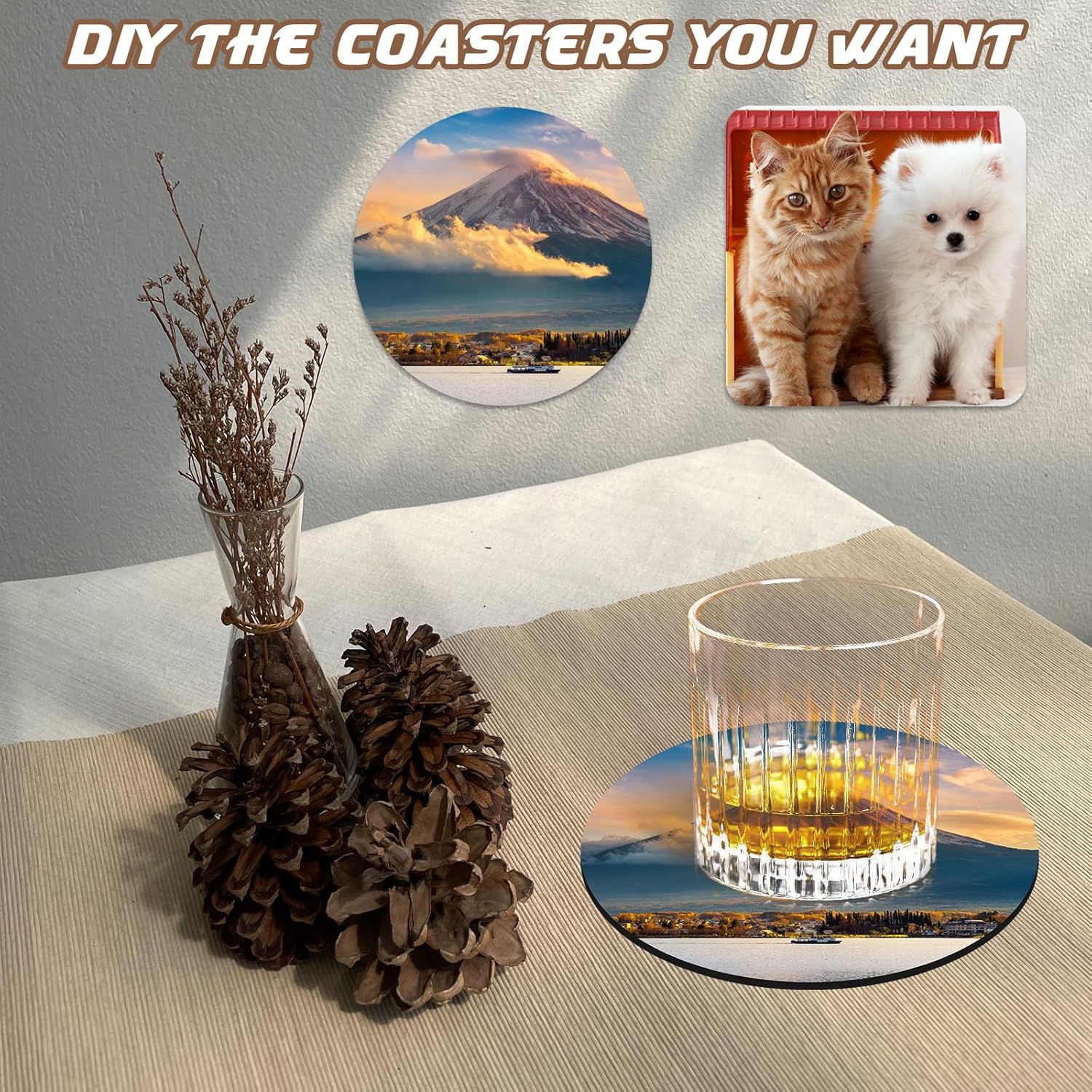 10 Pcs Sublimation Coasters Bl - Coaster Sublimation Blank review and price