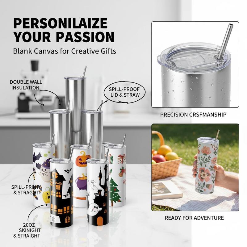 16 Pack Sublimation Insulated  - Tumbler 20Oz White review and price
