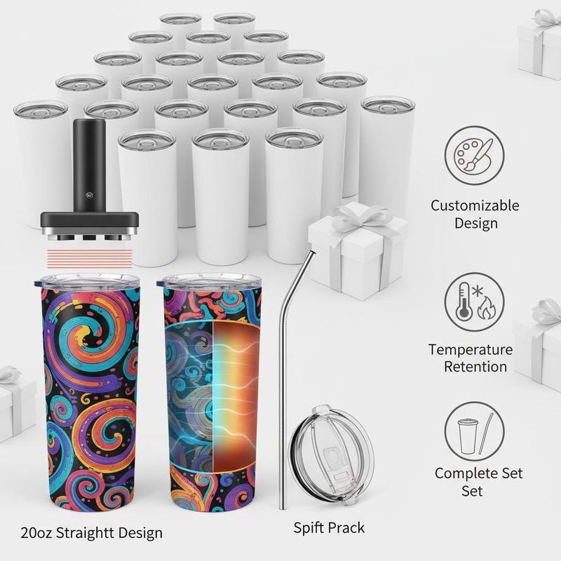 16 Pack Sublimation Insulated  - Tumbler 20Oz White review and price