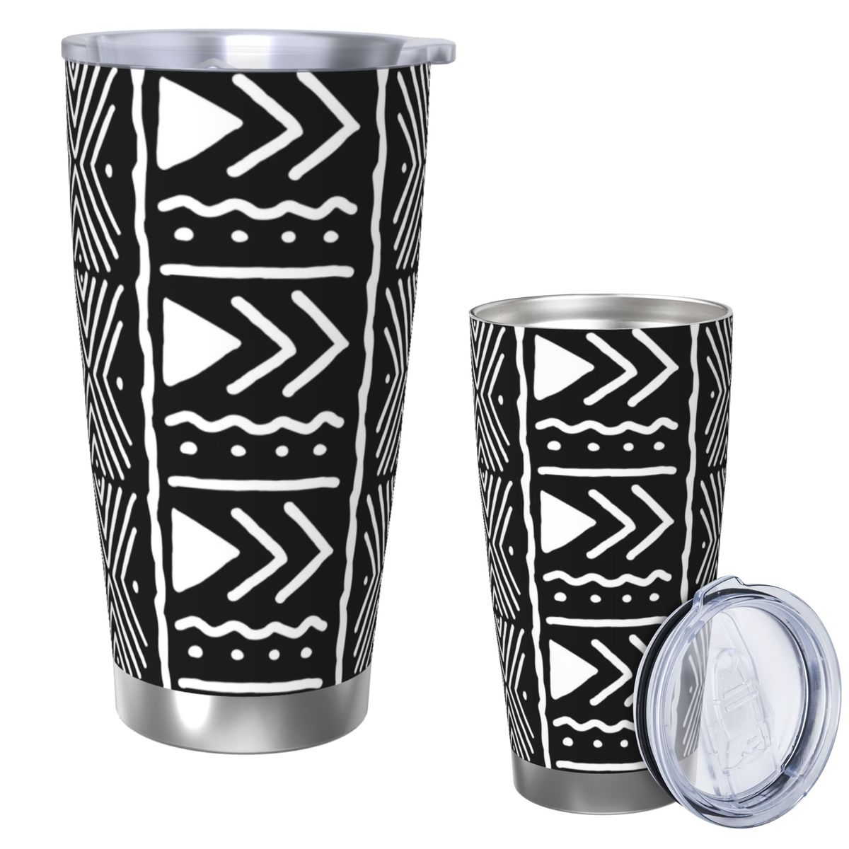 Black And White African Bogola - Tumbler 20Oz White review and price