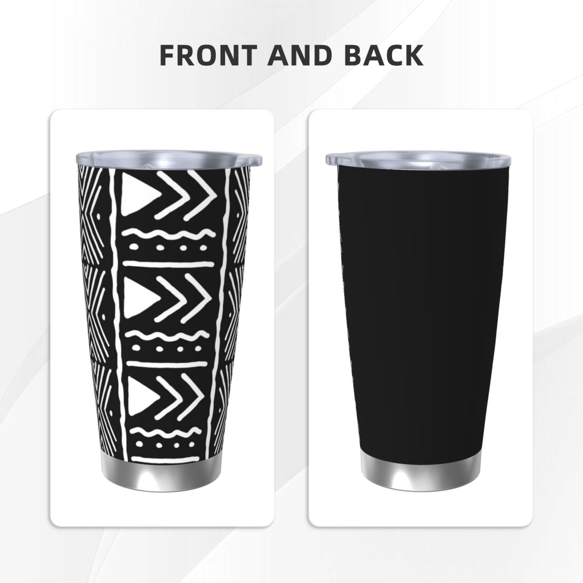 Black And White African Bogola - Tumbler 20Oz White review and price
