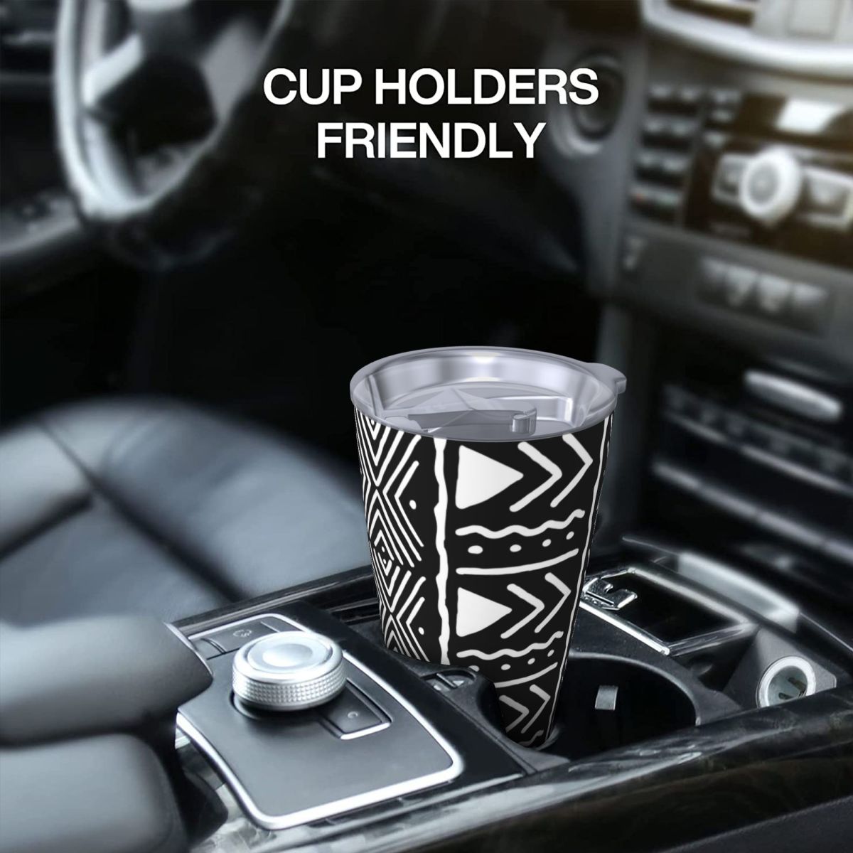 Black And White African Bogola - Tumbler 20Oz White review and price