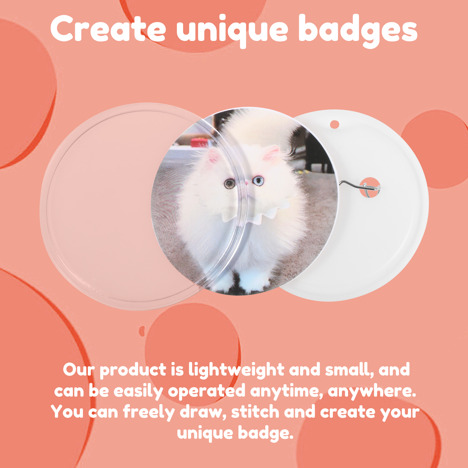 Kid Badge Maker Machine Set DI - Button Badge Blank review and price
