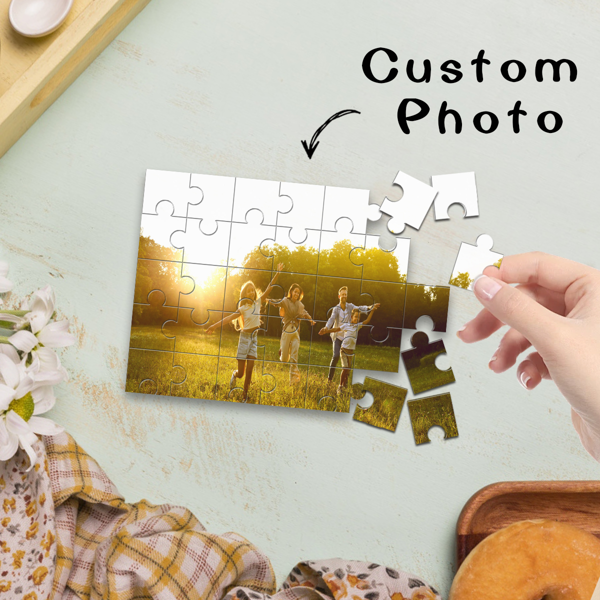 1pc Custom Photo Single Portra - Puzzle Blank White review and price