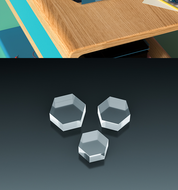 Clear Polished Hexagonal Acryl - Photo Acrylic Block review and price