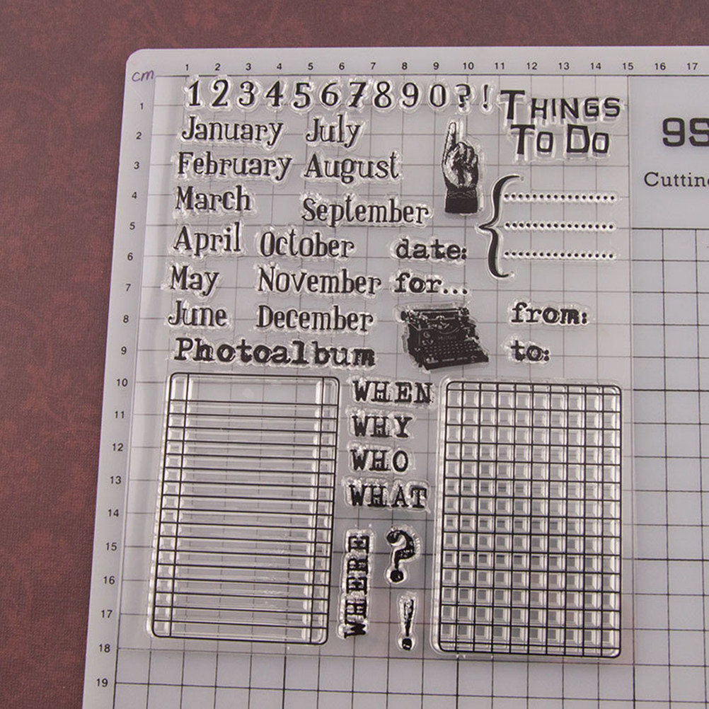 Calendar Date Silicone Stamp C - Photo Acrylic Block review and price