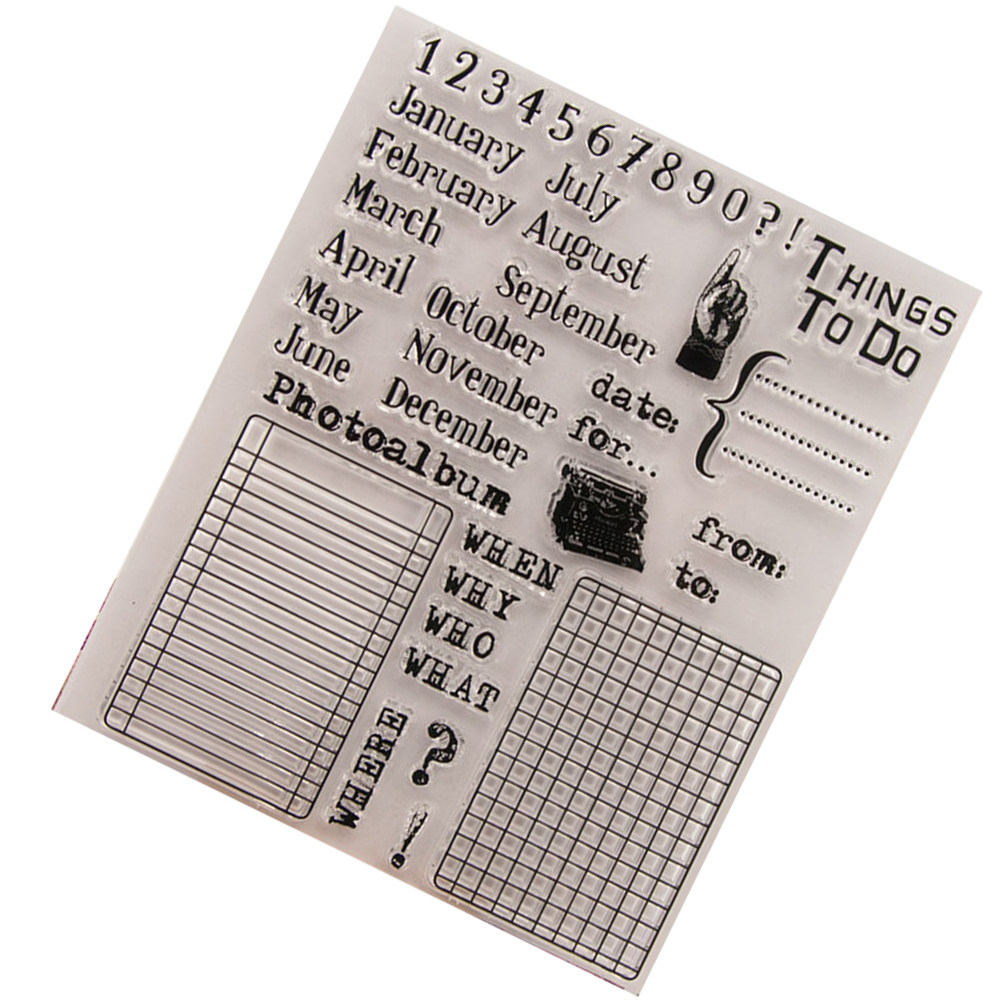 Calendar Date Silicone Stamp C - Photo Acrylic Block review and price