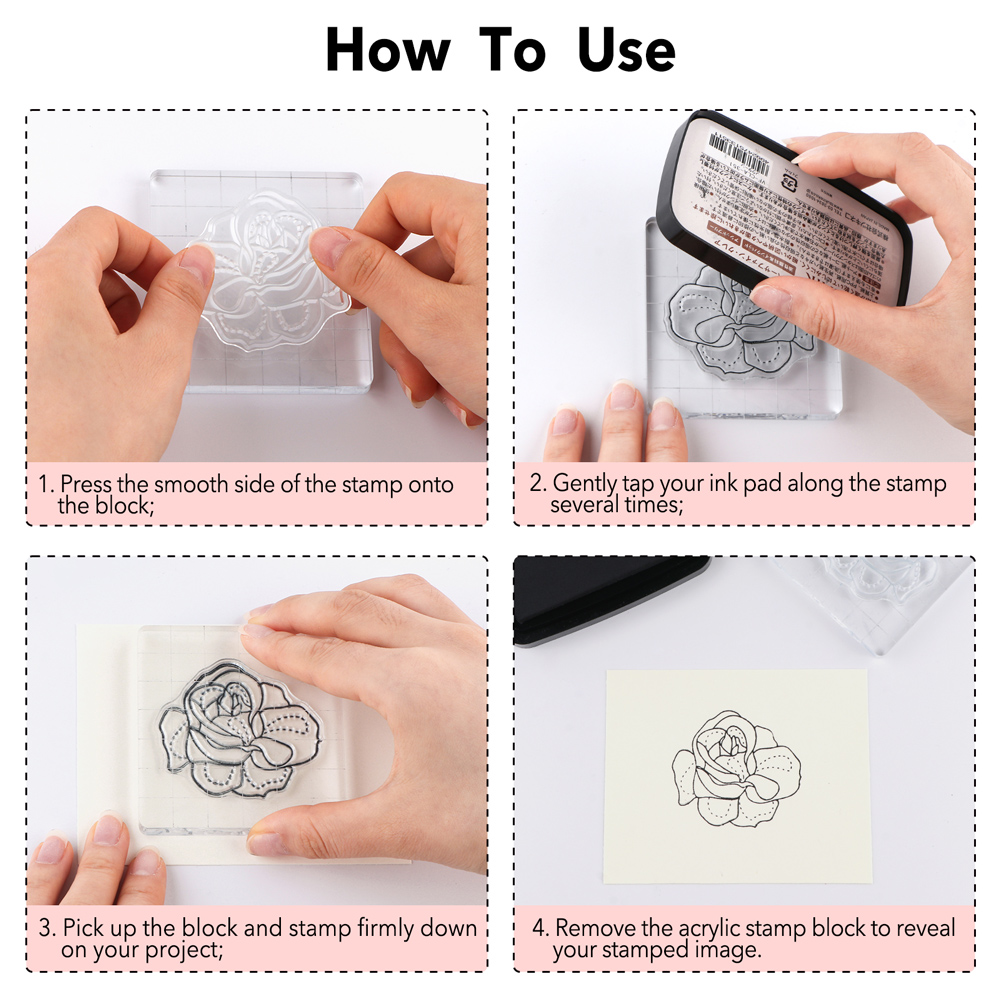 3pcs Clear Acrylic Stamp Block - Photo Acrylic Block review and price