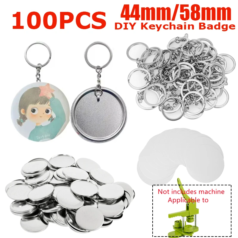 100PCS Blank Plastic/Metal But - Button Badge Blank review and price