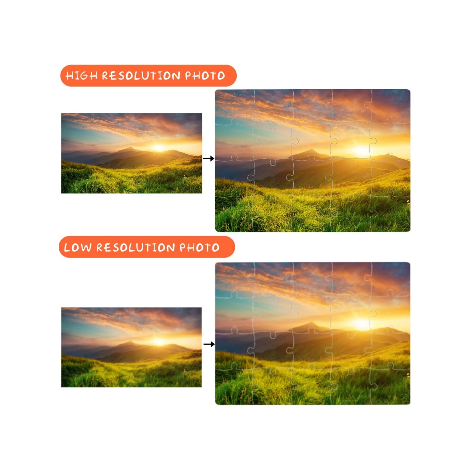 6pcs Blank Sublimation Puzzles - Puzzle Blank White review and price